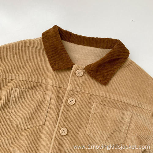 Children's Corduroy Coat Top Jacket